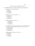 Name: Chapter 16-Evolution of Population Unit Exam Part A