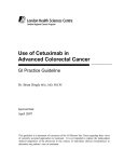 Use of Cetuximab in Advanced Colorectal Cancer