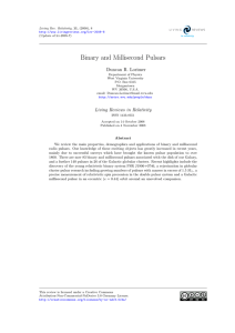 Binary and Millisecond Pulsars | SpringerLink