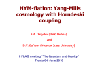 HYM-flation: Yang-Mills cosmology with Horndeski coupling
