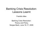 Systemic Risk and Regulation