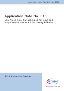 AN016 - Low-Noise-Amplifier optimized for input and output return