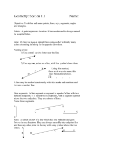 Geometry: Section 1.1 Name: