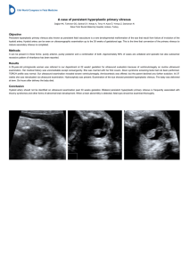 A case of persistent hyperplastic primary vitreous