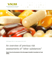 An overview of previous risk assessments of “other substances”