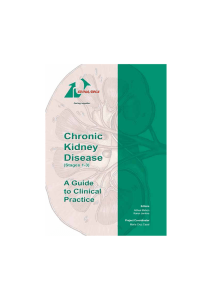 Chronic Kidney Disease, stages 1-3