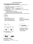 MAT 1033 Chapter 9 Section 3 To solve Absolute Value Equations