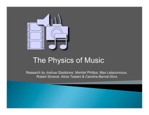 Physics of music