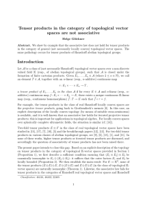 Tensor products in the category of topological vector spaces are not