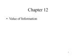 Chapter 12, Value of Information