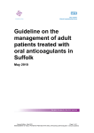 Guideline on the management of patient treated with oral