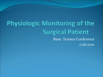 Physiologic Monitoring of the Surgical Patient