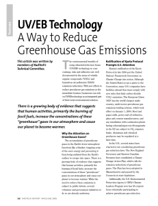 UV/EB Technology A Way to Reduce Greenhouse Gas Emissions