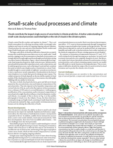 Baker, M.B. and T. Peter, Small-scale cloud processes and climate