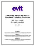 EMT 2016-17 Syllabus - East Valley Institute of Technology