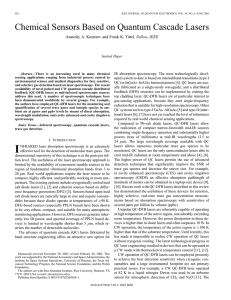 Chemical sensors based on quantum cascade lasers