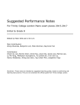 Suggested Notes for 2015 piano syllabus