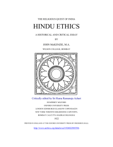 hindu ethics