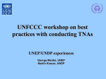 UNEP/UNDP experiences