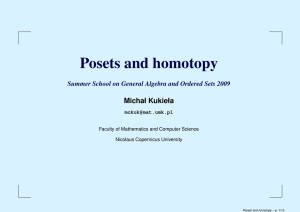 Posets and homotopy