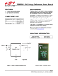 TS6001-2.5V Voltage Reference Demo Board
