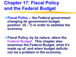 Fiscal Policy, the Budget, and the National Debt