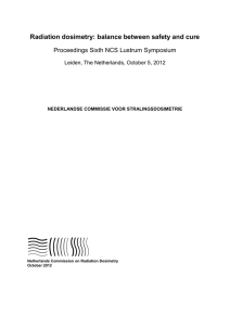 Proceedings 6e Lustrum - Netherlands Commission on Radiation