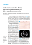 Cardiac resynchronization therapy in an elderly patient with left and