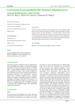 Community-Acquired Methicillin Resistant Staphylococcus aureus