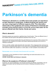 Parkinson`s dementia information sheet Word