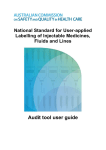 audit tool user guide - Australian Commission on Safety and Quality
