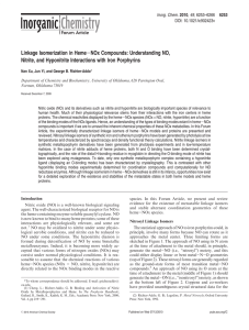 Linkage Isomerization in Heme-NOx Compounds: Understanding