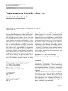 Current concepts on imaging in radiotherapy