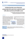 Incidental prostate cancer detected in cystoprostatectomy