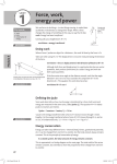 Force, work, energy and power - Pearson Schools and FE Colleges