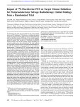 Impact of 18F-Fluciclovine PET on Target Volume Definition for