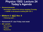 Lecture 24 - UConn Physics