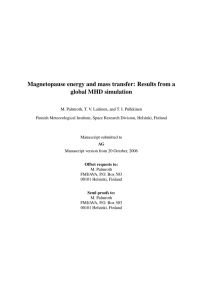 Magnetopause energy and mass transfer
