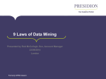 9 Laws of Data Mining