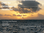 OMT for Cervicogenic Headache