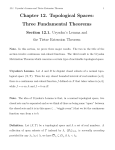 Chapter 12. Topological Spaces: Three Fundamental Theorems