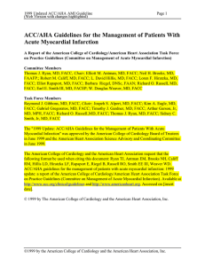ACC/AHA Guidelines for the Management of Patients With Acute
