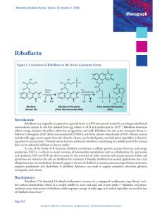 Figure 1. Conversion of Riboflavin to the Active