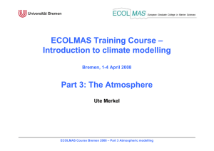 Atmospheric circulation and atmospheric modeling
