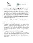Livestock Grazing and the Environment