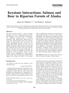 Keystone Interactions: Salmon and Bear in Riparian