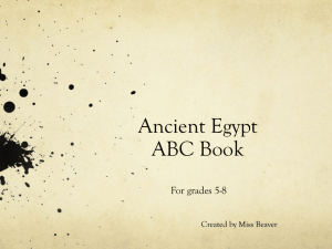 Ancient Egypt ABC Book