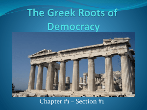 The Greek Roots of Democracy