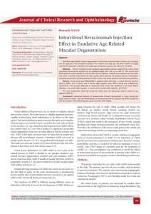 Intravitreal Bevacizumab Injection Effect in Exudative