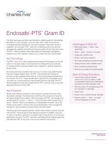 Endosafe®-PTS™ Gram ID for Rapid Gram Positive and Negative
